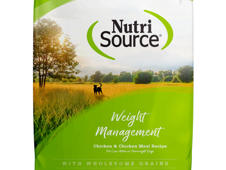 NutriSource Dry Dog Food Weight Management Chicken & Chicken Meal Recipe Online Hot Sale