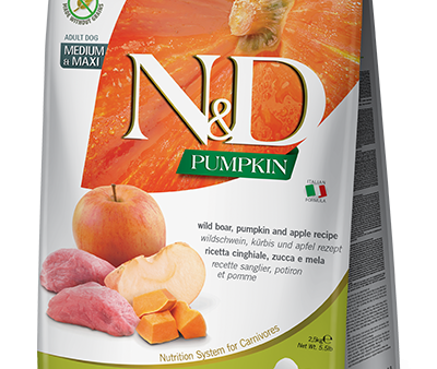 Farmina Pumpkin Dry Dog Food N&D Boar & Apple Medium Maxi on Sale