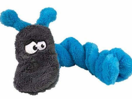 Cycle Dog Duraplush Coil Caterpillar Dog Toy - Blue Online Hot Sale