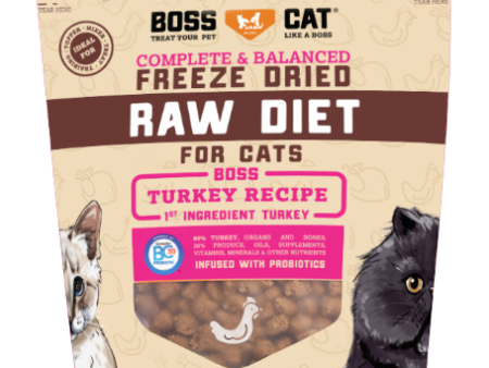 Boss Cat Freeze-Dried Complete Raw Turkey Nuggs 9oz Bag Sale