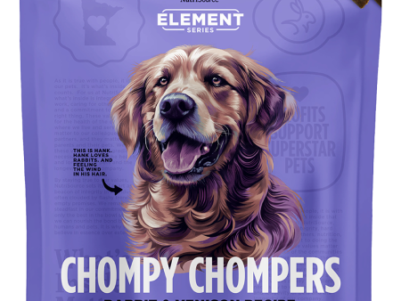 Nutrisource Element Chompy Chompers Rabbit & Venison Dog Treats 6oz Bag Fashion