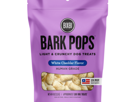 Bixbi Crunchy Dog Treats Bark Pops White Cheddar Flavor 4oz Bag Sale