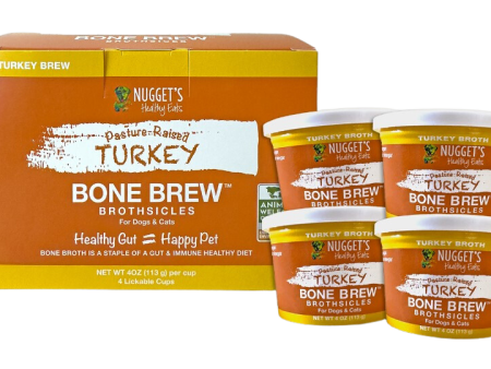 Nugget s Healthy Eats Dog Cat Frozen Bone Broth Turkey 4oz 4 PACK Online