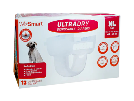 Wizsmart UltraDry Disposable Diapers 12pk - XL Discount