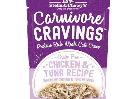 Stella & Chewy s Wet Cat Food Carnivore Cravings Chicken & Tuna Recipe 2.8oz Pouch Single Cheap