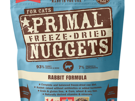 Primal Freeze-Dried Raw Cat Food Rabbit Formula Hot on Sale