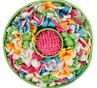 Cheerhunting Snuffy - Colorful Dog Hide Food Bowl - Green Hot on Sale