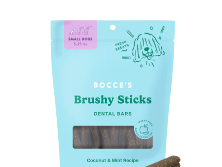 Bocce s Brushy Sticks 13oz Bag for Small Dogs - Coconut & Mint Flavor Online Hot Sale