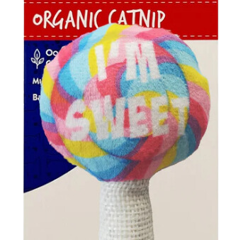 Kittybelles Plush Cat Toy I m Sweet Lollipop 4  Online