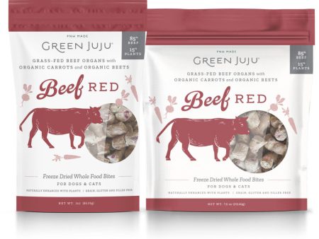 Green Juju Freeze-Dried Whole Food Bites - Beef Red Cheap