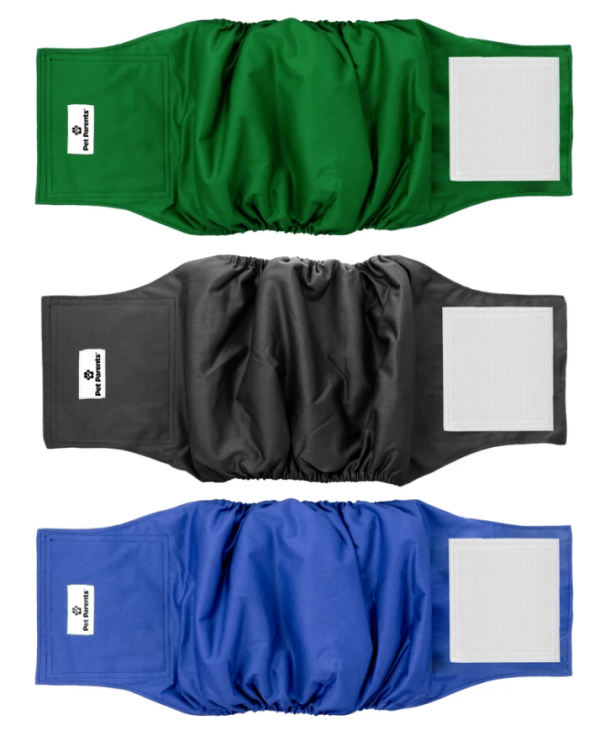 Pet Parents Washable Belly Bands 3pk - Gentlemen For Discount