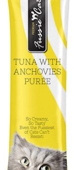 Fussie Cat Purée - Tuna with Anchovies 4pk 2oz Bag Online Hot Sale