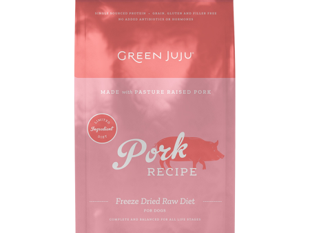 Green Juju Freeze-Dried Dog Food - Pork Recipe 14oz bag Online