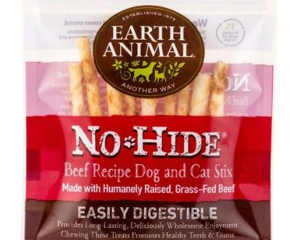 Earth Animal No-Hide Chews Packages - Beef Stix 10pk Discount