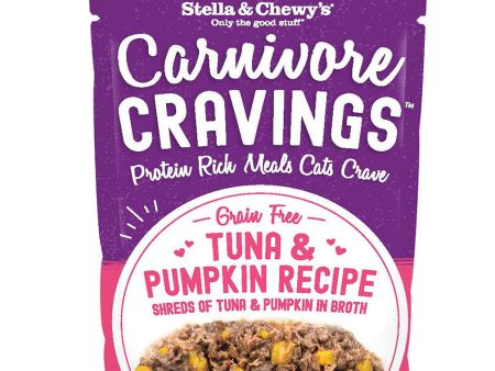 Stella & Chewy s Wet Cat Food Carnivore Cravings Tuna & Pumpkin Recipe 2.8oz Pouch Single For Cheap