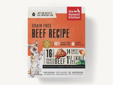 The Honest Kitchen Dehydrated Dog Food Grain-Free Beef Recipe Supply