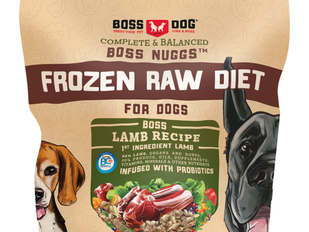 Boss Dog Frozen Complete Raw Lamb Nuggs 3lb Bag Discount