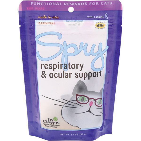 In Clover Feline SPRY Respiratory & Ocular Support Treats for Cats Hot on Sale