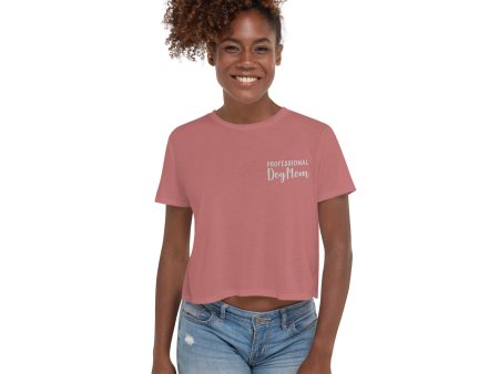 Professional Dog Mom crop tee For Discount