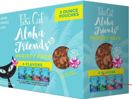 Tiki Cat® Wet Cat Food Aloha Friends™ Variety Pack 3oz Pouches 12pk Fashion