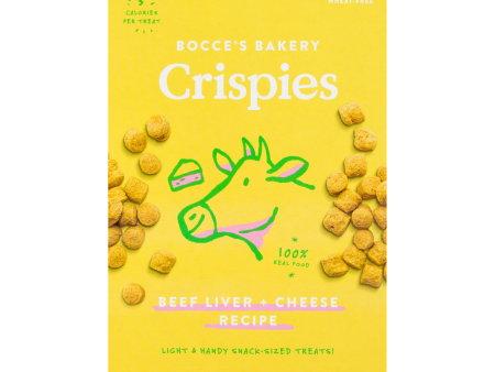 Bocce’s Crispies Beef Liver + Cheese Recipe 10oz box Online now