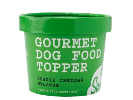 Swell Dog Frozen Gourmet Food Topper - Veggie Cheddar Melange 8oz resealable cup Online Sale