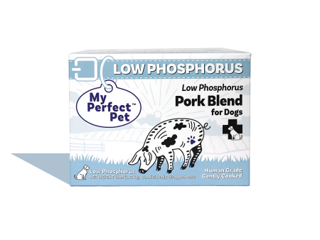 My Perfect Pet Frozen Human Grade Gently Cooked Dog Food - Low Phosphorus Pork Blend 4lb Box (8 individually wrapped bars) Discount