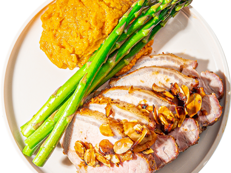 19 - Paleo Smoky Pork Tenderloin with Sweet Potato Mash and Asparagus (GF) Online Hot Sale