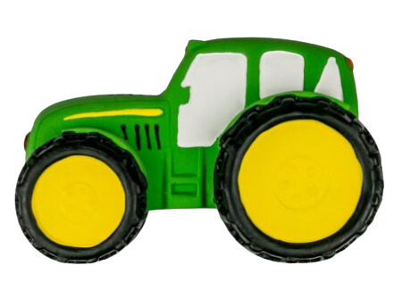 Territory Latex Squeaker Dog Toy - Green Tractor 6  Online now