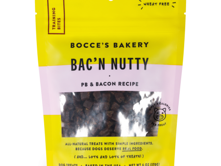 Bocce’s Everyday Training Bites Bac N  Nutty 6oz bag Cheap