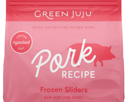 Green Juju Frozen Dog Food - Pork Recipe Sliders 3lb Bag Fashion