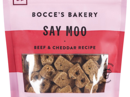 Bocce’s Everyday Soft & Chewy Treats - Say Moo 6oz bag on Sale