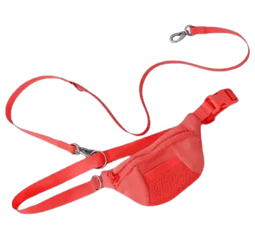 Springer Sling Bag W  Dog Leash - Red Fashion