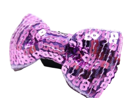 DOGO EasyBow Sequin Bow Tie - Purple Online Sale