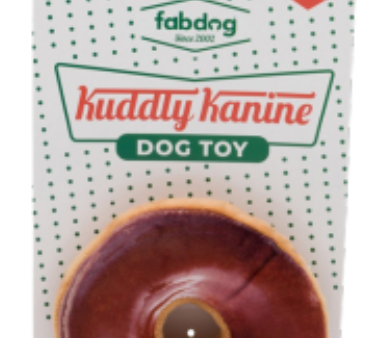 Fab Dog Fast Foodies Kuddly Kanine Donut Dog Toy on Sale