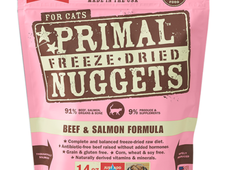 Primal Freeze-Dried Raw Cat Food Beef & Salmon Formula on Sale