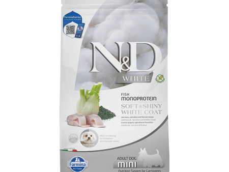 Farmina N&D White Coat - Grain-Free Dry Dog Food - Seabass, Norwegian Kelp & Fennel Recipe Adult Mini Fashion