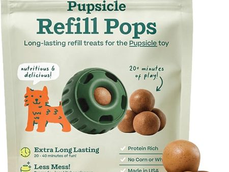 Woof Refill Treat for Pupsicle Toy - XL (75 lbs & up) - PB & Chicken Recipe - 5-pack   12oz Bag Fashion