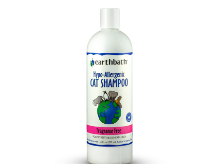 Earthbath Cat Shampoo - Fragrance Free Hypo-Allergenic - 16oz Bottle Sale