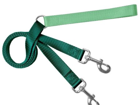 2 Hounds Design Double Connection Training Leash - 5 8  Wide Kelly Green Neon Green Cheap