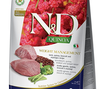 Farmina Quinoa Dry Dog Food N&D Weight Management Lamb on Sale