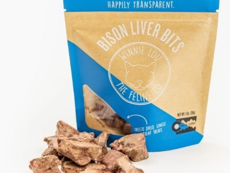 Winnie Lou Bison Liver Bits for Cats 1oz Bag Sale