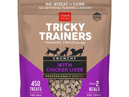 Cloud Star Dog Treats Tricky Trainers Crunchy Chicken Liver 8oz Bag Cheap