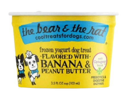 The Bear & The Rat 3.5oz Banana PB Frozen Yogurt Cup Single Discount