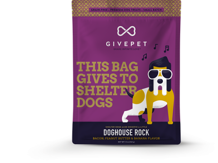 GivePet Grain Free Dog Treats - Doghouse Rock 12oz Bag For Cheap