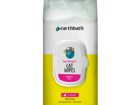 Earthbath Cat Grooming Wipes - Fragrance-Free Hypo-Allergenic - 100ct on Sale