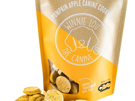 Winnie Lou Pumpkin Apple Canine Cookies 4oz Bag For Sale