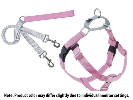 2 Hounds Design Freedom No-Pull Harness Deluxe Training Package - 5 8  - Rose Pink Silver Discount