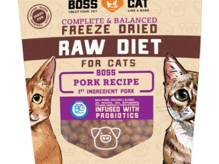 Boss Cat Freeze-Dried Complete Raw Pork Nuggs 9oz Bag Fashion