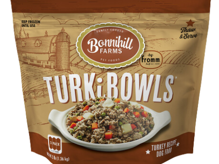 Fromm Bonnihill Farms Frozen Gently Cooked Dog Food - TurkiBowls 3lb Bag Supply